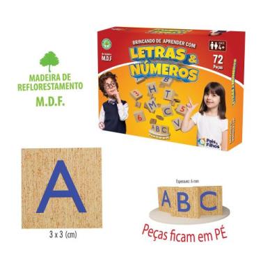 Imagem de Jogo Brincando De Aprender As Letras e Números Pais e Filhos - 10779 -