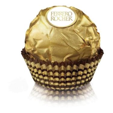 Imagem de Kit Bombom Ferrero Rocher 12,5G Com 12 Unidades, Rocher, Chocolate, 12