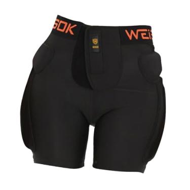 Imagem de harayaa Shorts acolchoados de proteção para esqui, snowboard, proteção para o quadril, protetor de bumbum, EVA, proteção para o quadril, bumbum e cóccix, Xl