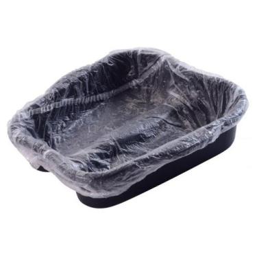 Imagem de Kit 200UN Protetor plástico bacia pedicure Higipratic