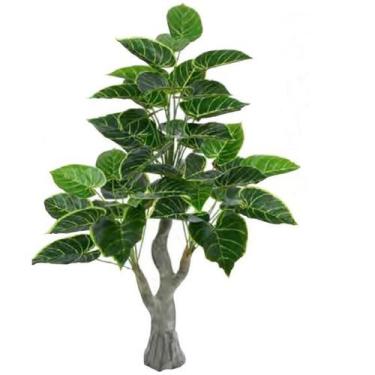 Imagem de Planta Árvore Artificial Alocásia Real Toque X42 Verde 1,20m - FLORESC