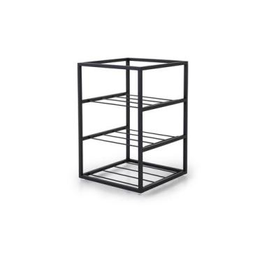 Imagem de Adega para 6 Garrafas Preta - Linha Frame - FORMA UTILIDADES