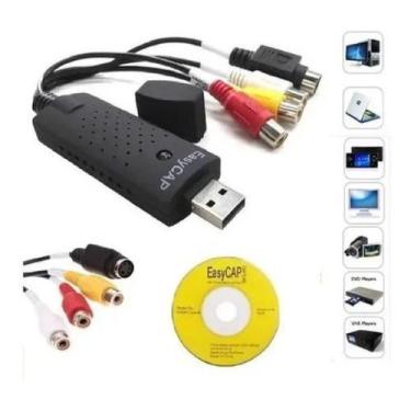 Imagem de Adaptador Placa Easy Capture Vídeo Externo Usb Captura Áudio - Easycap