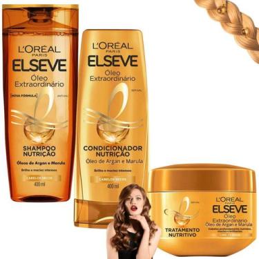 Imagem de Kit Elseve Oleo Extraordinário Loreal Paris Creme de Tratamento Nutrit