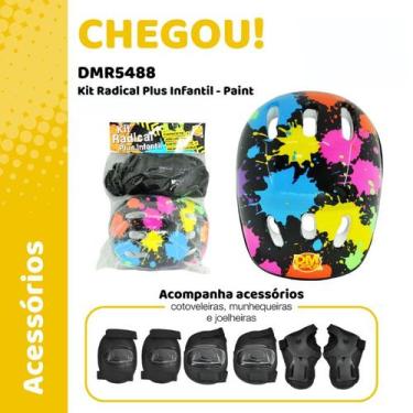 Imagem de Kit Brinquedo Proteção Infantil para Patinete e Patins Menina e Menino