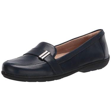 Imagem de Naturalizer Soul Kentley Mocassim feminino sem cadarço, Couro marinho, 8.5 Wide