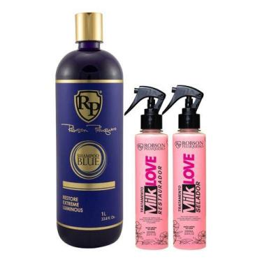 Imagem de Shampoo Blue + Kit Milk Love Robson Peluquero