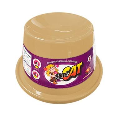 Imagem de Comedouro Furacão Pet Super Cat Marrom para Gatos 200 mL
