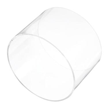 Imagem de Rebower Tubo rígido de plástico transparente de 10 cm 144 mm x 150 mm (5,7" x 6") tubo de acrílico redondo de policarbonato, [para encanamento, hidráulica, aquário, faça você mesmo]
