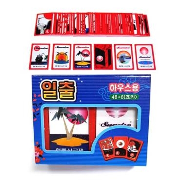 Imagem de DEAD SKIN Korean Card Game Sunrise Hwatu Card Set Korean Flower Battle for Go or Stop Minhwatu Matgo/Godori Game Traditional Card Game 일출 화투