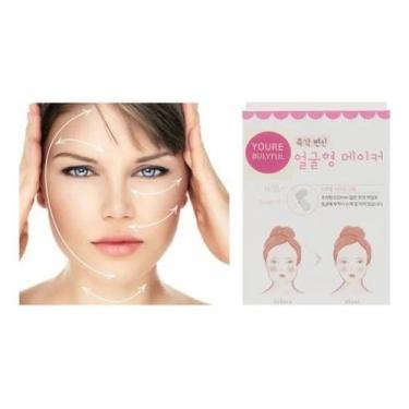 Imagem de 40 Par Adesivo Invisível Lifting Facial Anti Ruga Flacidez - Dodo Labe