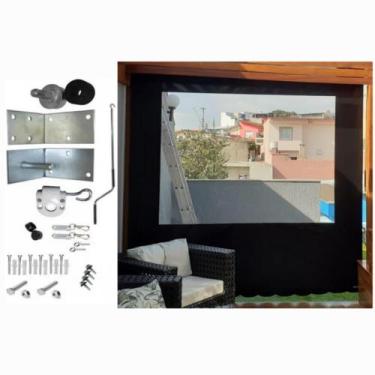 Imagem de Toldo Cortina Retrátil completo Medidas: 3,60m x 2,60m Alta Resistênci