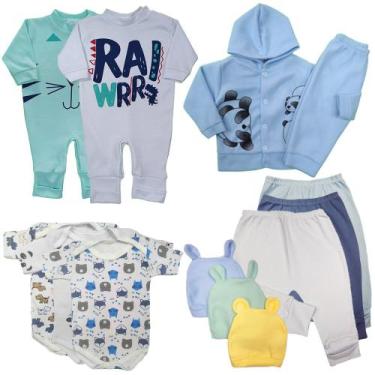 Imagem de Kit 13 Pçs Moletom Macacão Body Roupa De Bebê Menino Menina - Koala Ba