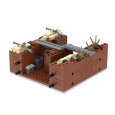 Imagem de MOOXI WW2 Charge Point Military Building Block Set.Suitable for Military Action Mini-Figures Combat Scenarios.