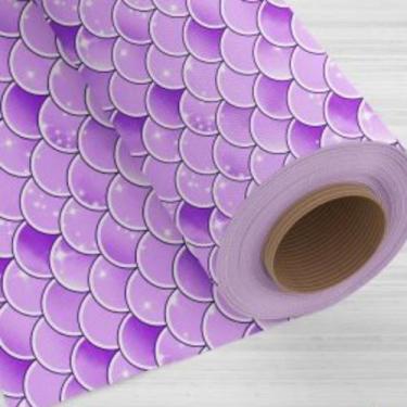 Imagem de Tnt estampado 3834l escamado lilas branco - Mewi