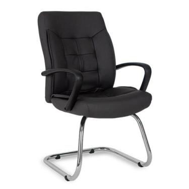 Imagem de Cadeira para Sala de Reunião de Escritório Gênova Preto - Design Offic
