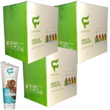 Imagem de Creme Fashion Sebo de Carneiro Ureia 10% Bisnaga 200ml Kit 36 Unidades