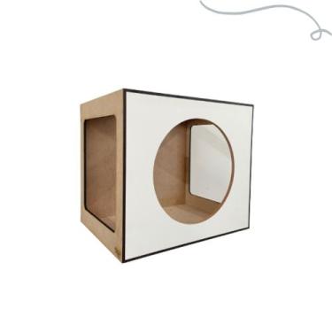 Imagem de Nicho / Toca De Paredes Para Gatos Frente Circulo - DGP STORE, Branco