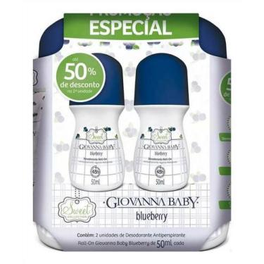 Imagem de Kit Giovanna Baby Desodorante Roll On Blueberry 50ml 