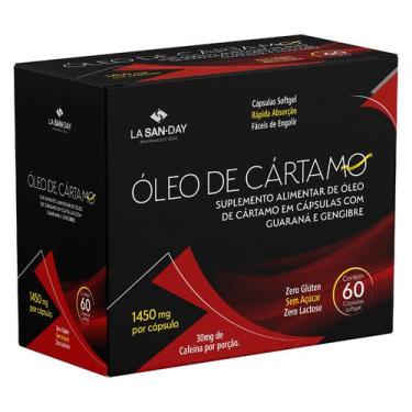 Imagem de Óleo de Cártamo + Gengibre + Guaraná (60 Cápsulas) - La San-Day