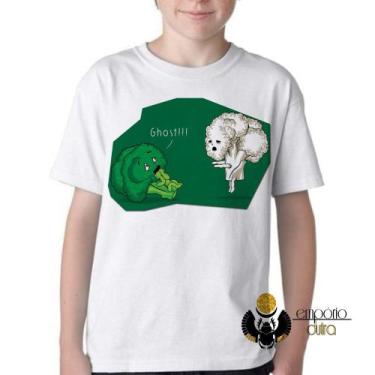 Imagem de Camiseta Infantil ou adulto Brócolis Ghost  Blusa Criança todos tamanh
