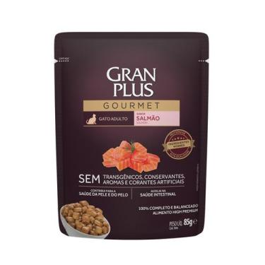 Imagem de Gran Plus Gourmet Sachê Gatos Adultos Salmão 85g - Granplus