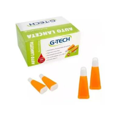 Imagem de Lanceta Automática Com 100 Unidades Ultra Fina Indolor Gtech - G TECH