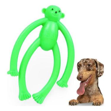 Imagem de Mordedor Para Cachorro Pequeno Macaco Maciço Pet Brinquedo para cães -