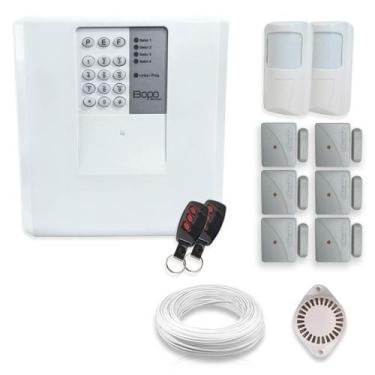 Imagem de Kit Alarme Residencial Bopo 8 Sensores Sem Fio e Discadora - Bopo Elet