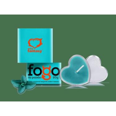 Imagem de Vela Beijável Fogo Da Paixão Sabor: Menta - Sexy Fantasy