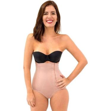 Imagem de Cinta Pós Parto Modeladora Abdominal Alta Compressão 015 -  BEGE  - CA