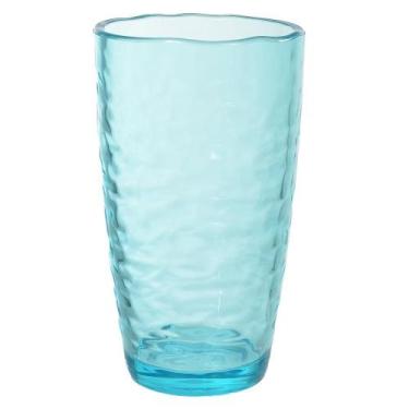 Imagem de COPO ACRILICO 560ml MARTELADO AZUL FLORARTE - Flor Arte
