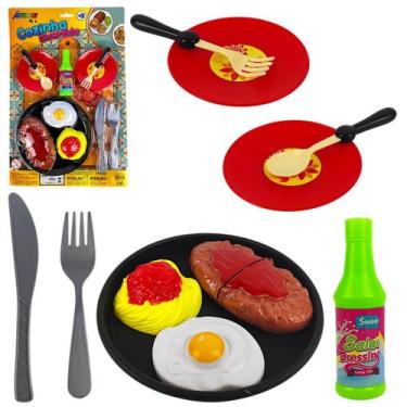 Imagem de Brinquedo Conjunto completo Cozinha comidinhas Macarrão  - Marca