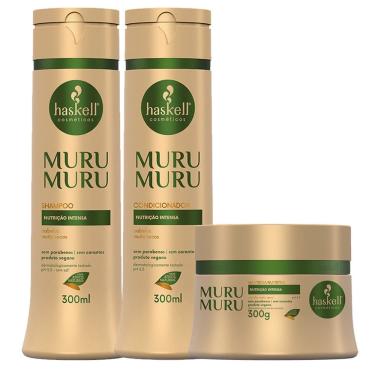 Imagem de Kit Haskell Murumuru Shampoo Condicionador E Mascara