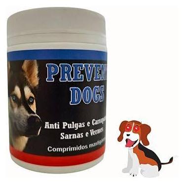 Imagem de Prevents Dog - 24 Comprimidos Mastigáveis Sabor Carne - Antipulgas, Ca