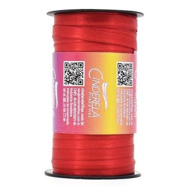 Imagem de Fita de Cetim Nº 01 7mm Com 100 Metros - Cinderela, 08 - VERMELHO