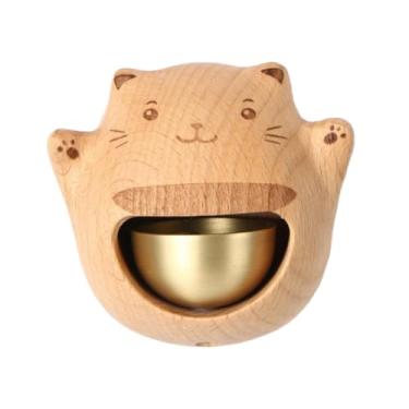 Imagem de IEUDNS Campainha de madeira entrada campainha carrilhão lembrete aberto presente aniversário ornamento lojistas campainha para escritório geladeira porta do