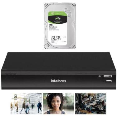 Imagem de Dvr Intelbras Imhdx 5108 8 Canais Ia Facial 12mb 4k Full c/hd 1tb