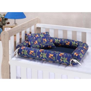 Imagem de Ninho redutor para berço tema rei leãozinho + almofadinha - MEDINA CON