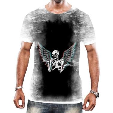 Imagem de Camiseta Camisa Arte Tumblr Esqueletos Caveira Ossos Moda 12 - Enjoy S