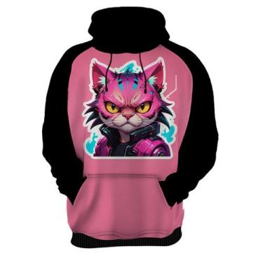 Imagem de Moletom Casaco Blusa Animais Cyberpunk Gatos Felinos HD 1 - Enjoy Shop
