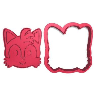 Imagem de Cortador Marcador Cabeça Animal Raposa Tails Cute - DOCE IMPRESSO, 6,5