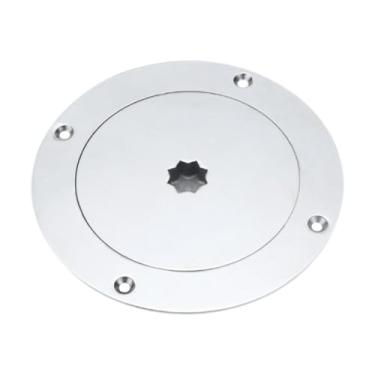 Imagem de Deevoka Tampa da escotilha de acesso marinho da placa do do barco fácil de instalar escotilha de inspeção redonda