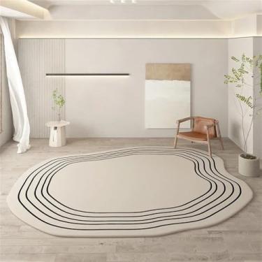 Imagem de HJZSZX Tapete de pelúcia fofo, tapetes grandes, carpete para casa, sala de estar felpuda, tapetes de cabeceira, sala de estar irregular, quarto, H, YD, A, 300x400 cm