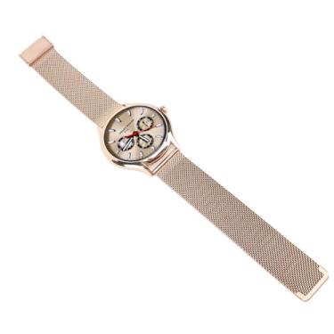 Imagem de Relógio Touch de 1,43 pol., Relógio Touch UI Dinâmico para Uso Diário (Pulseira de aço dourado)