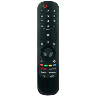 Imagem de Controle remoto de voz MR22GA substituto compatível com LG Smart TV OLED65A2AUA 55UQ7590PUB OLED65C2SW OLED42C2PUA 50UQ7590PUB OLED88Z2PUA 55UQ7570PUA 75QNED85AQA 65UQ7070PUA 0ZUE 65 QNED90UQA