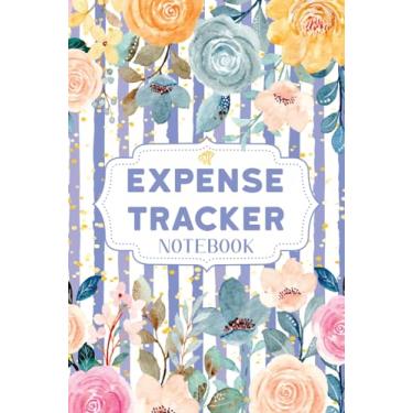 Imagem de expense tracker notebook: Keep Track Daily Expense Tracker Organizer Log Book | Simple Money Management Ledger Notebook for Personal or Small Business ... Planner | 110 pages | flora cover design