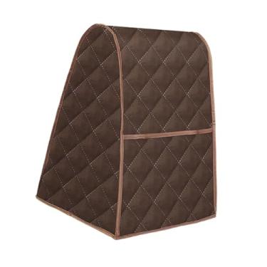 Imagem de Ioensy Capa protetora contra poeira para batedeira de pé Capa à prova de poeira para casa com bolso Anti sujeira Liquidificador Capa protetora contra poeira, Marrom