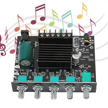 Imagem de Placa Amplificadora de Potência Estéreo BT 5.0, Subwoofer de 2.1 Canais Alto-falante de 15-100 W Suporta Entrada de Fonte de Som AUX + BT Saída de Canal Esquerdo e Direito