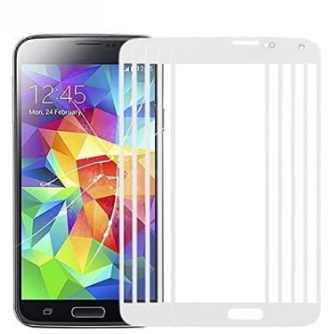 Imagem de HONGYAN Peças de substituição de telefone celular 10 pcs Lente de vidro exterior da tela frontal para Samsung Galaxy S5 / G900 Acessórios telefônicos